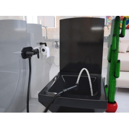 Смеситель с гигиеническим душем Elghansa DYNAMIC 15R0883-Black (Set-84), однорычажный, черный