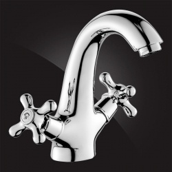 Смеситель для умывальника Elghansa RETRO CHROME 1902754 двухвентильный