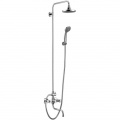 Душевая система Elghansa ECOFLY 2302880-2B, двухвентильная, излив, верхний душ, стойка, ручной душ