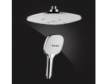Душевая система Elghansa SHOWER SET 2306683-2C Set-25, однорычажная, излив, стойка, верхний и ручной