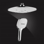 Душевая система Elghansa SHOWER SET 2306683-2C Set-25, однорычажная, излив, стойка, верхний и ручной