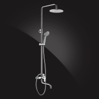 Душевая система Elghansa SHOWER SET 2306683-2L Set-14, однорычажная, излив, стойка, верхний и ручной