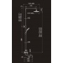 Душевая система Elghansa SHOWER SET 2308883-2L Set-21, однорычажная, излив, стойка, верхний и ручной
