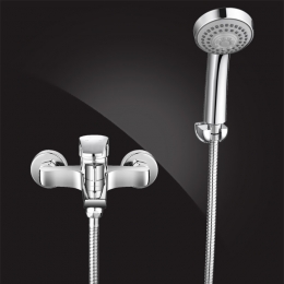 Смеситель для ванны Elghansa MONICA NEW 2322519, однорычажный, короткий излив, душевой комплект