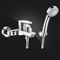 Смеситель для ванны Elghansa MONICA NEW 2322519, однорычажный, короткий излив, душевой комплект