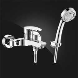 Смеситель для ванны Elghansa MONICA NEW 2322519, однорычажный, короткий излив, душевой комплект