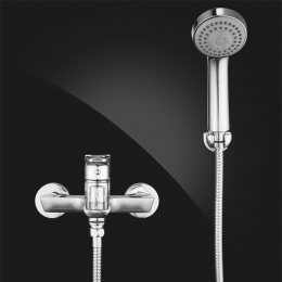 Смеситель для ванны Elghansa BRUNN NEW 2382306, однорычажный, короткий излив, душевой комплект