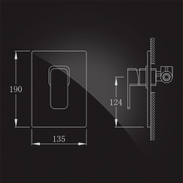 Смеситель с гигиеническим душем Elghansa MONDSCHEIN NEW 3420233-BR07, встраиваемый, однорычажный