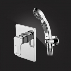 Смеситель с гигиеническим душем Elghansa MONDSCHEIN NEW 3420233-BR07, встраиваемый, однорычажный