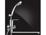 Смеситель для ванны Elghansa MONICA NEW 5322319 однорычажный, длинный излив, душевой комплект