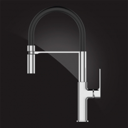 Смеситель для кухни Elghansa HEFFEN 5653520, высокий гибкий излив, однорычажный