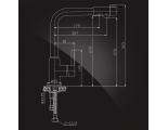 Смеситель Elghansa CLIQ 5698224 для кухни (для фильтра) с переключателем на изливе