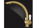 Смеситель для кухни Elghansa KITCHEN Pure Water 56A5840-Bronze, выход для фильтра, высокий излив