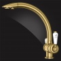 Смеситель для кухни Elghansa KITCHEN Pure Water 56A5840-Bronze, выход для фильтра, высокий излив