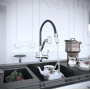 Смеситель для кухни Elghansa KITCHEN Pure Water 56B5337, выход для фильтра, гибкий излив, рычажный