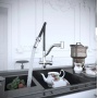 Смеситель для кухни Elghansa KITCHEN Pure Water 56B5337, выход для фильтра, гибкий излив, рычажный
