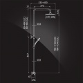 Душевая система Elghansa SHOWER SET 6500172-2L Set-17, термостат, стойка, верхний и ручной души