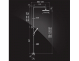 Душевая система Elghansa SHOWER SET 6500172-2L Set-17, термостат, стойка, верхний и ручной души