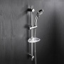 Душевой комплект Elghansa SHOWER RAIL SB-07S, штанга 685 мм с мыльницей, ручной душ