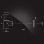 Сифон для раковины Elghansa WASTE SYSTEMS WBT-512-Black цилиндрический, черный