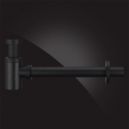 Сифон для раковины Elghansa WASTE SYSTEMS WBT-512-Black цилиндрический, черный