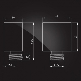 Подключение для душевого шланга Elghansa UNIT WS-17