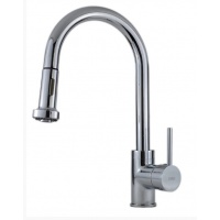 Смеситель для кухни ESKO Kitchen K1, однорычажный, высокий поворотный излив, вытяжная лейка