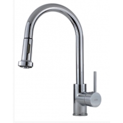 Смеситель для кухни ESKO Kitchen K1, однорычажный, высокий поворотный излив, вытяжная лейка