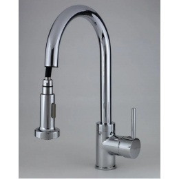 Смеситель для кухни ESKO Kitchen K1, однорычажный, высокий поворотный излив, вытяжная лейка