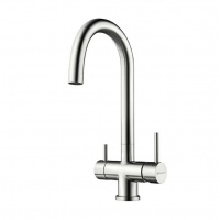 Смеситель для кухни ESKO Kitchen K22, высокий поворотный излив, с подключением к фильтру