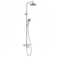 Душевая система ESKO STT1000, термостатический смеситель, излив, тропический душ, ручной душ, штанга