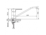 Смеситель для кухни GAPPO G4939, однорычажный, длинный поворотный излив