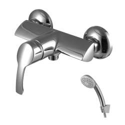 Смеситель для душа Lemark plus Strike LM1103C, однорычажный, ручная лейка