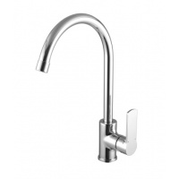 Смеситель для кухни Lemark Plus Grace LM1505C, однорычажный, высокий излив