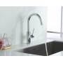 Смеситель для кухни Lemark Comfort LM3073C, с выходом для фильтра, однорычажный, высокий U-излив