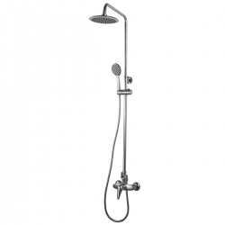 Душевая система Lemark Poseidon LM4260C, без излива, тропический душ, штанга, душевая лейка