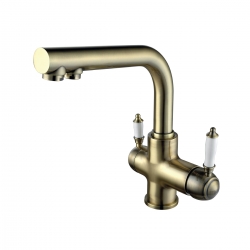 Смеситель для кухни Lemark Villa LM4861B, с выходом для фильтра, высокий Г-излив