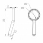 Лейка душевая LEMARK LM0820C, 1 режим, 114 мм