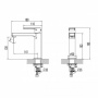 Смеситель для раковины Lemark plus Grace LM1537C, однорычажный, средний Г-излив