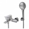 Смеситель для ванны Lemark Bronx LM3714GM, однорычажный, короткий излив, графит
