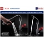 Смеситель для кухни Lemark Soul LM6008BR, вытяжой излив, черный