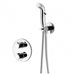 Смеситель с гигиеническим душем Lemark Yeti LM7819С термостатический, встраиваемый