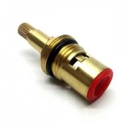 Кран-букса М18х1.5 (20 шлицов) с керам. прокладками, поворот 90°, горячая