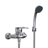 Смеситель для душа MIXLINE ML06-07, однорычажный, ручной душ на кронштейне