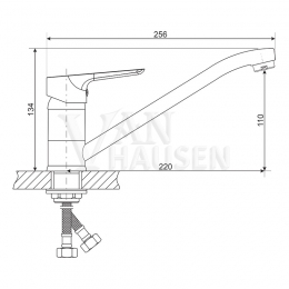 Смеситель для кухни Vanhausen Kimberley VN28.201.000