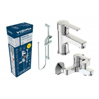 Промо-набор для ванны с душем и умывальника Vidima UNO Short 3 в 1