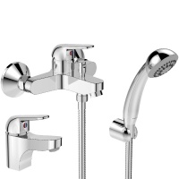 Промо-набор для ванны с душем и умывальника Vidima Fine 2 в 1