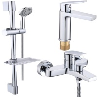 Комплект смесителей для ванны с душем и умывальника VIEIR V013573, 3 в 1