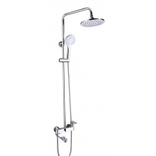 Душевая система VIEIR V043562, однорычажный, поворотный излив, ручной душ, тропический душ, штанга
