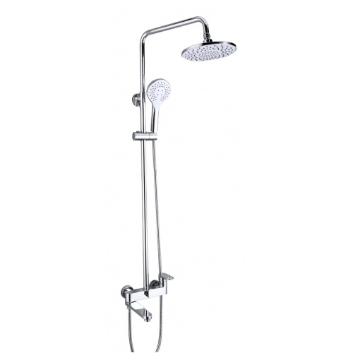 Душевая система VIEIR V043562, однорычажный, поворотный излив, ручной душ, тропический душ, штанга купить в интернет магазине Санрай73